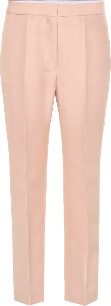 Stella McCartney High-rise wool-blend straight pants