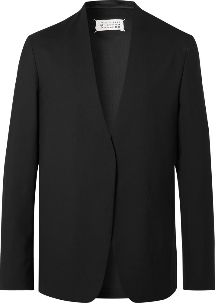Maison Margiela Black Unstructured Wool Blazer