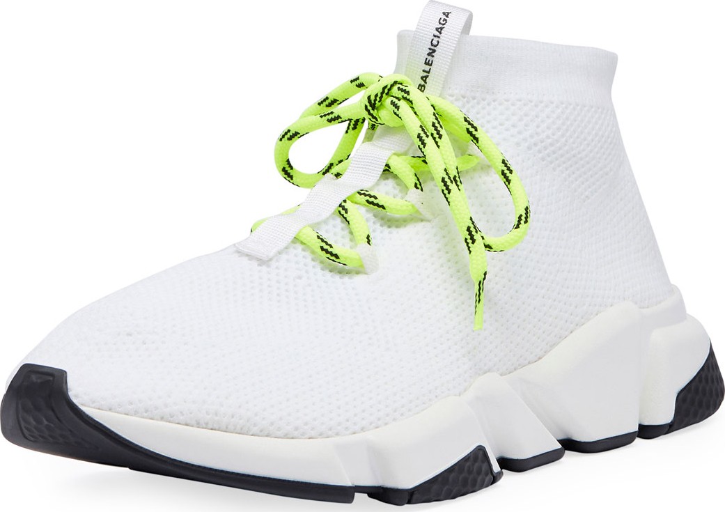 Balenciaga Stretch-Knit High-Top Trainer