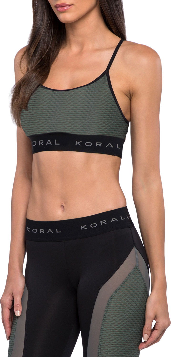 KORAL Sweeper Netz Mid-Impact Sports Bra