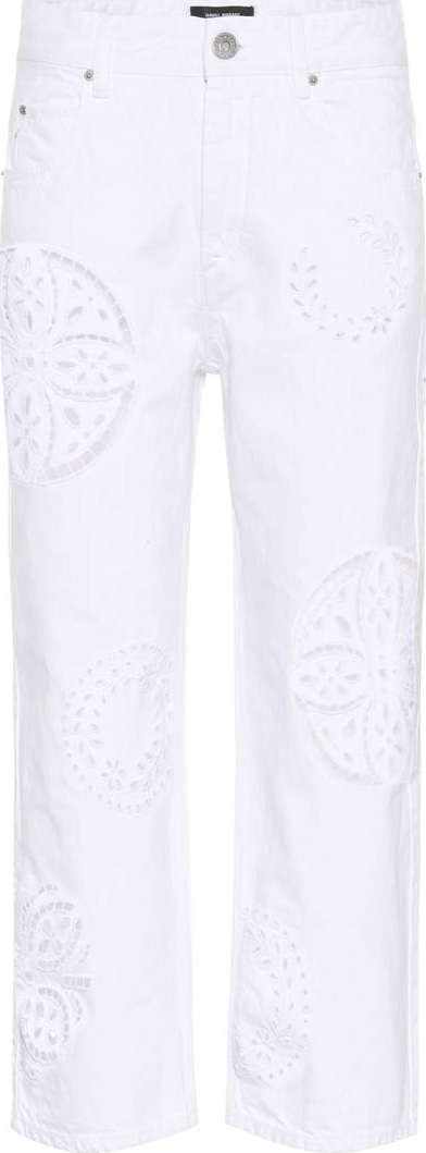 Isabel Marant Ronny broderie anglaise jeans