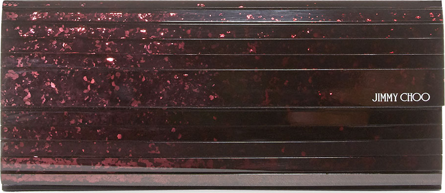 Jimmy Choo Sweetie Glitter Acrylic Clutch Bag