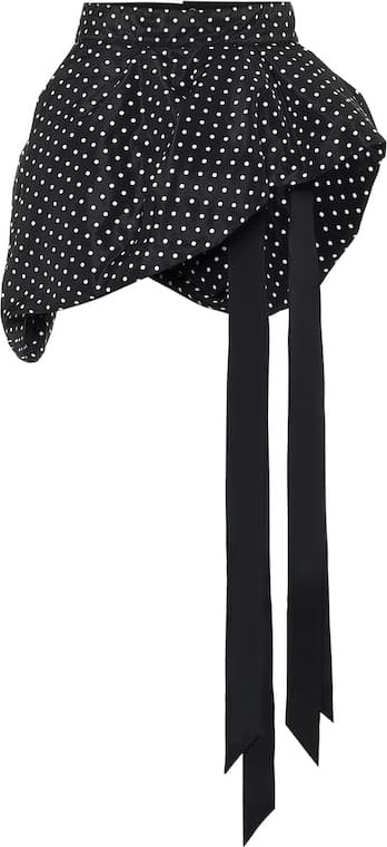 Dries Van Noten Polka-dot satin belt