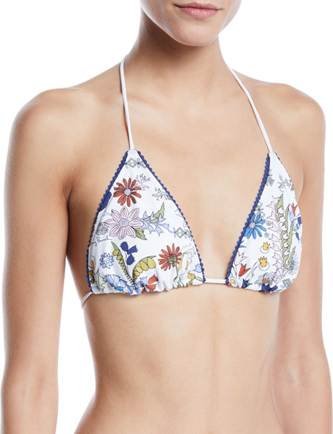 Tory Burch Meadow Folly Triangle Bikini Top
