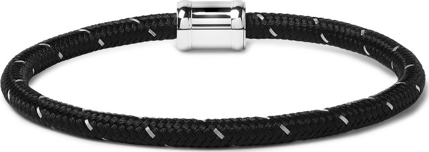 Miansai Silver-Tone, Nylon and Steel Rope Bracelet
