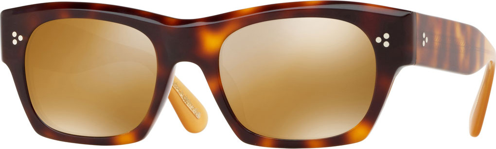 Oliver Peoples Isba Mirrored Plastic Sunglasses - Washed Rose