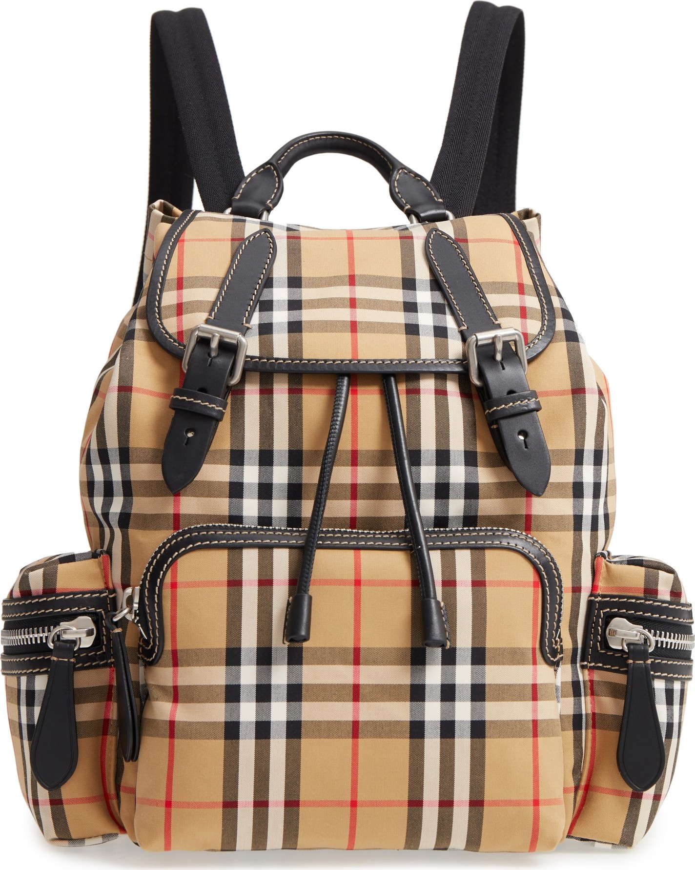 Burberry London England Medium Rucksack Check Cotton Backpack