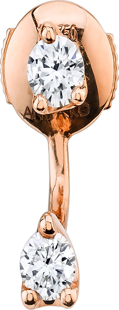 Anita Ko 18k Rose Gold Diamond Orbit Earring (Single)