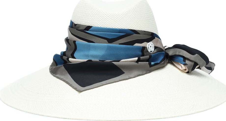 Maison Michel Big Kate straw and silk hat