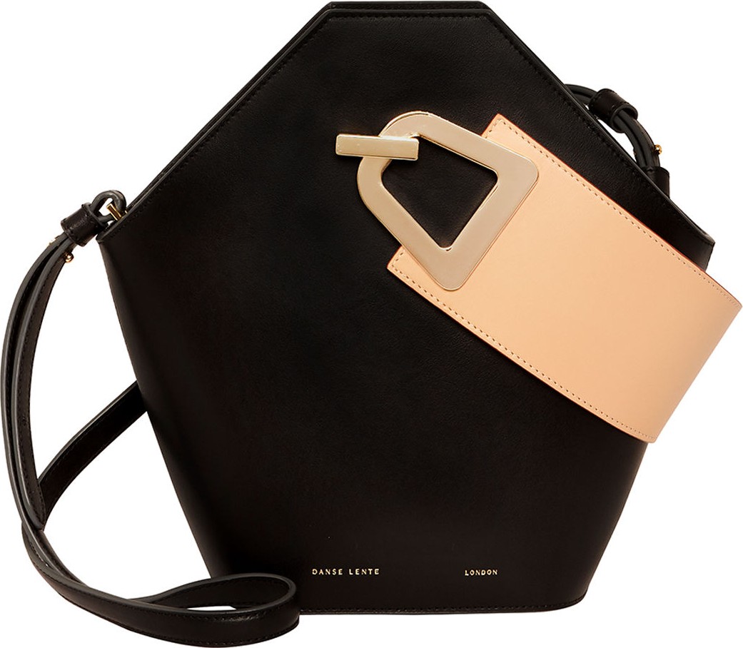 Danse Lente Johnny Leather Hexagon Shoulder Bag