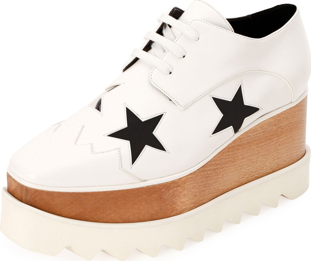 Stella McCartney Elyse Creeper Star Platform Sneakers