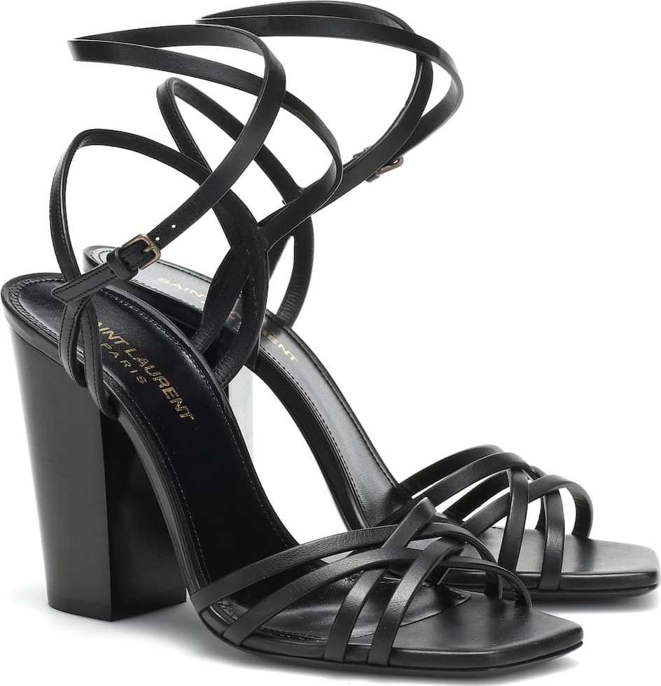 Saint Laurent Oak 100 leather sandals
