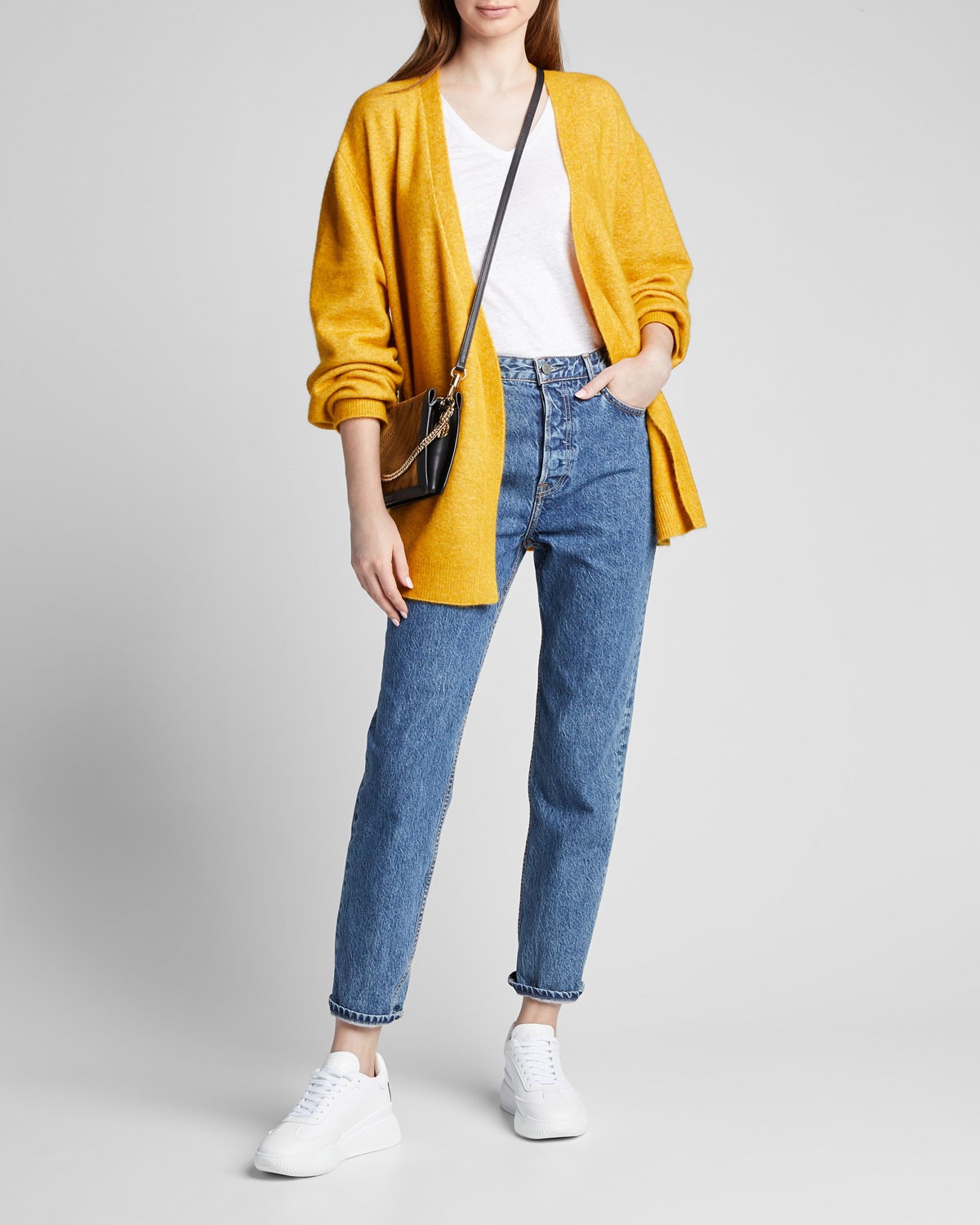 Grlfrnd Devon Straight-Leg Cropped Jeans