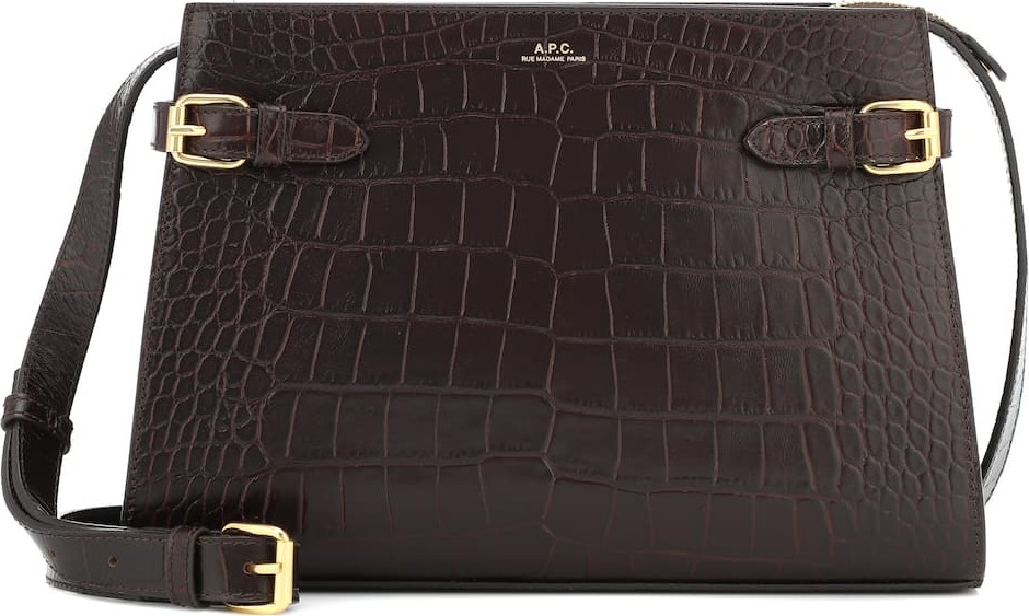 A.P.C. Charlotte croc-effect leather shoulder bag