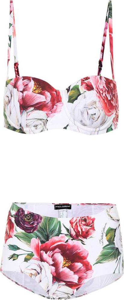 Dolce & Gabbana Floral-printed bikini