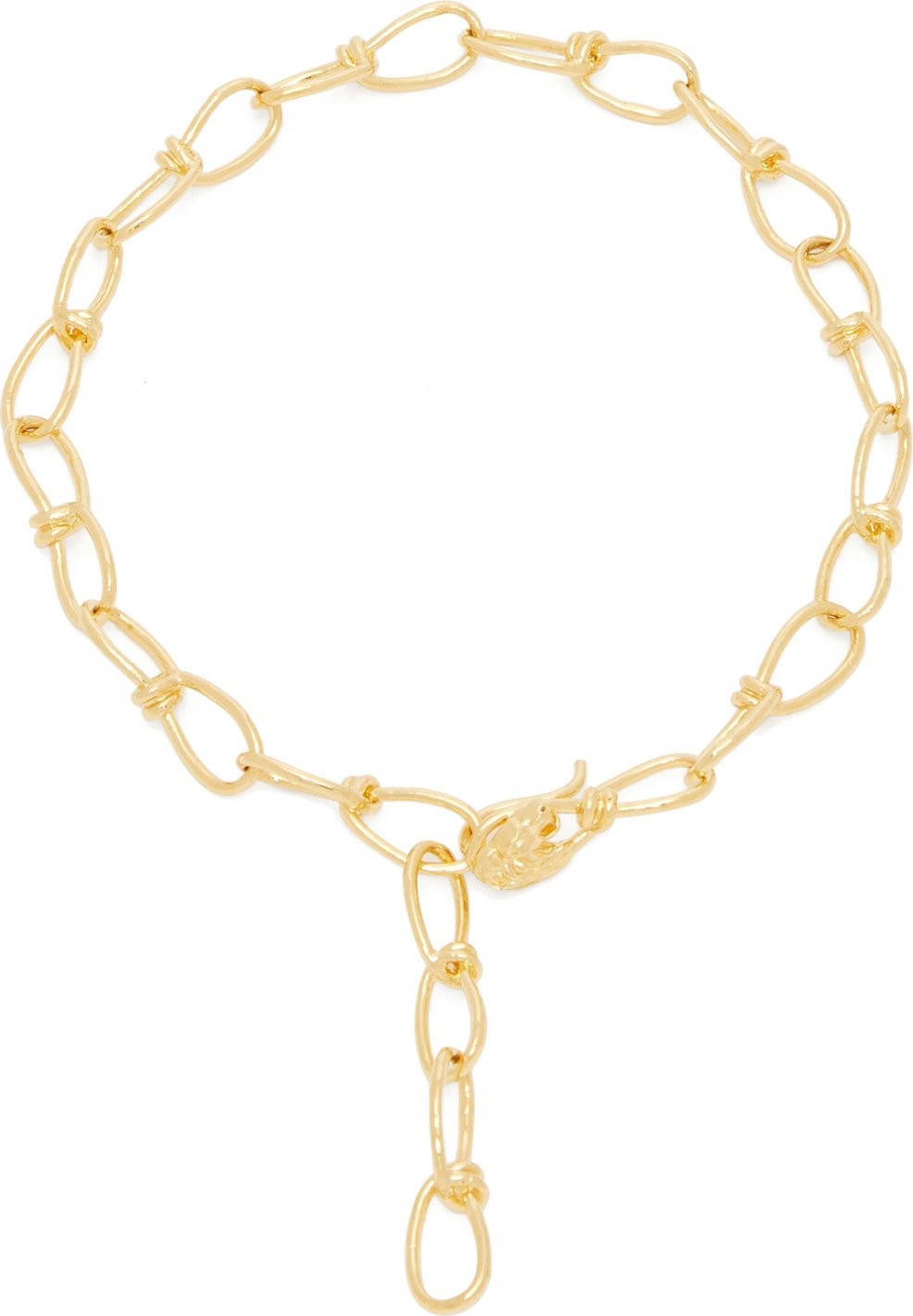 Misho Leo gold-plated chain-link necklace