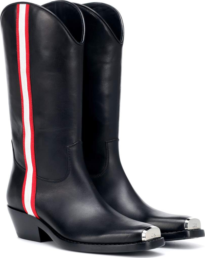 Calvin Klein 205W39NYC Leather cowboy boots