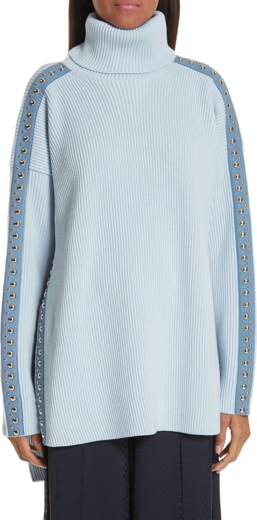 Stella McCartney Stud Detail Turtleneck Sweater