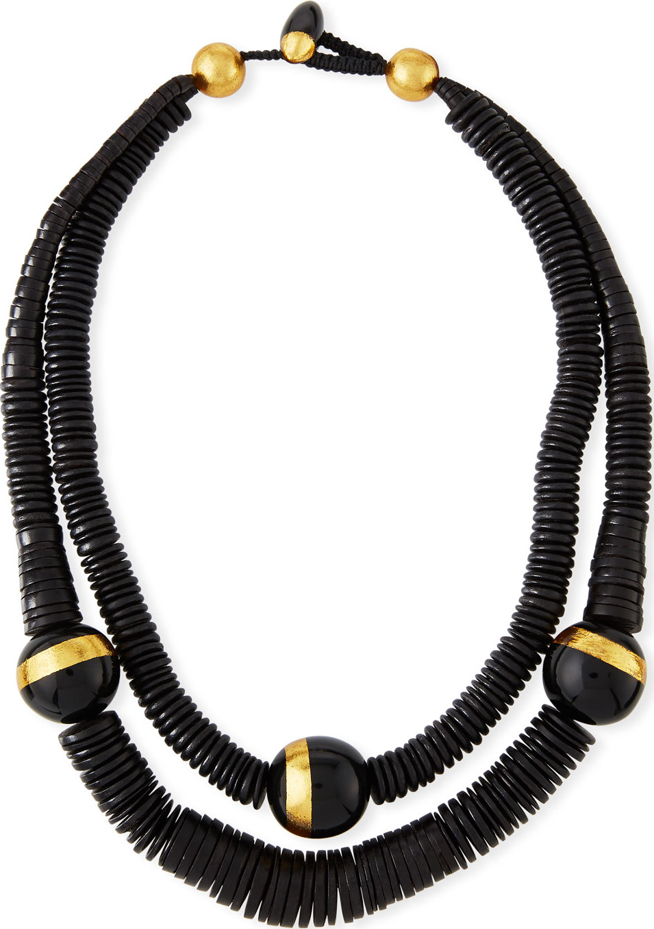 Viktoria Hayman Double-Strand Puka Shell Necklace