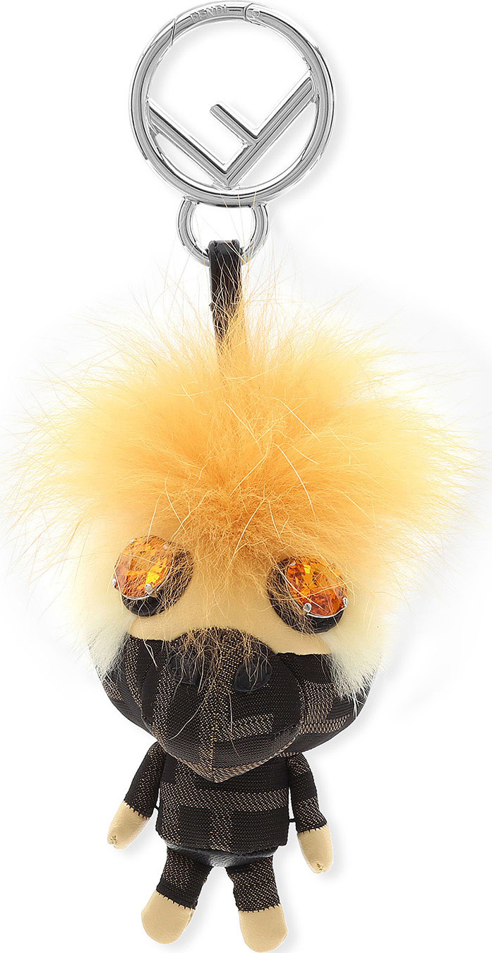 Fendi Space Monkey Mink and Fox Fur Mohawk Charm