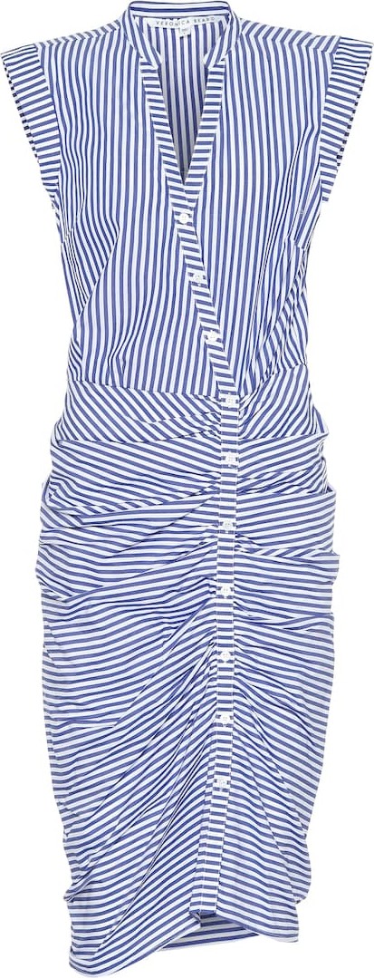 Veronica Beard Celeste striped cotton dress
