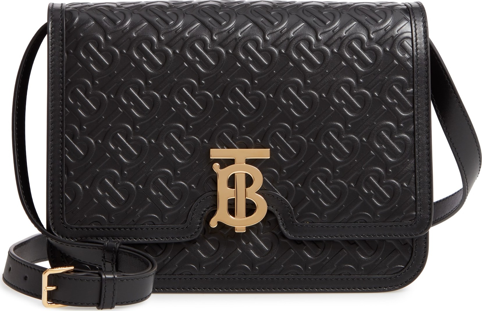 Burberry London England Medium TB Monogram Leather Bag