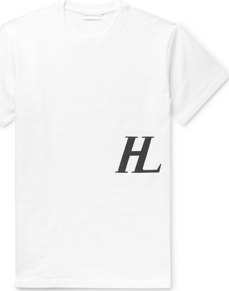 Helmut Lang Logo-Print Cotton-Jersey T-Shirt