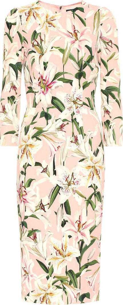 Dolce & Gabbana Floral cady-crêpe dress