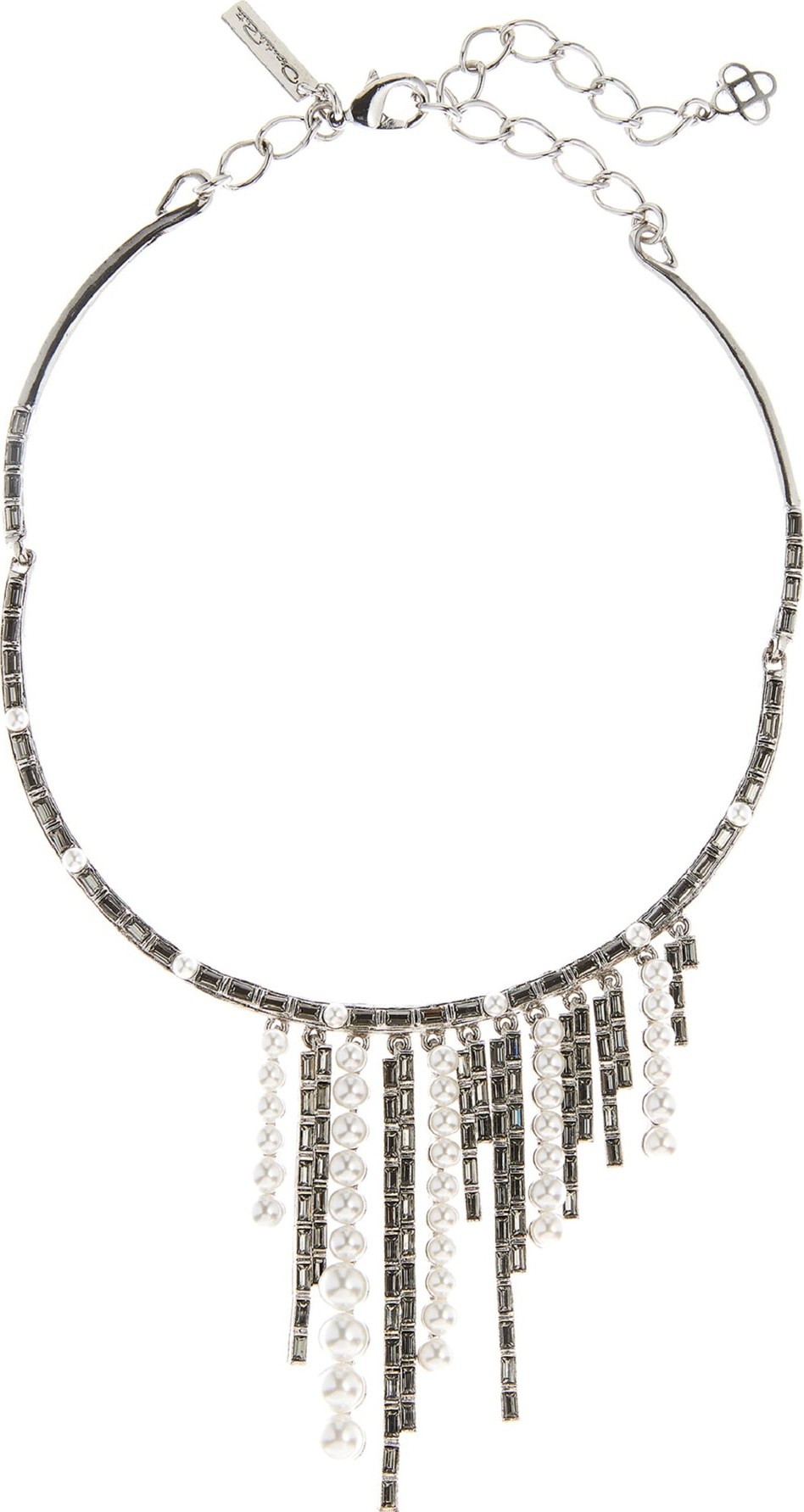 Oscar De La Renta Bead & Crystal Choker Necklace