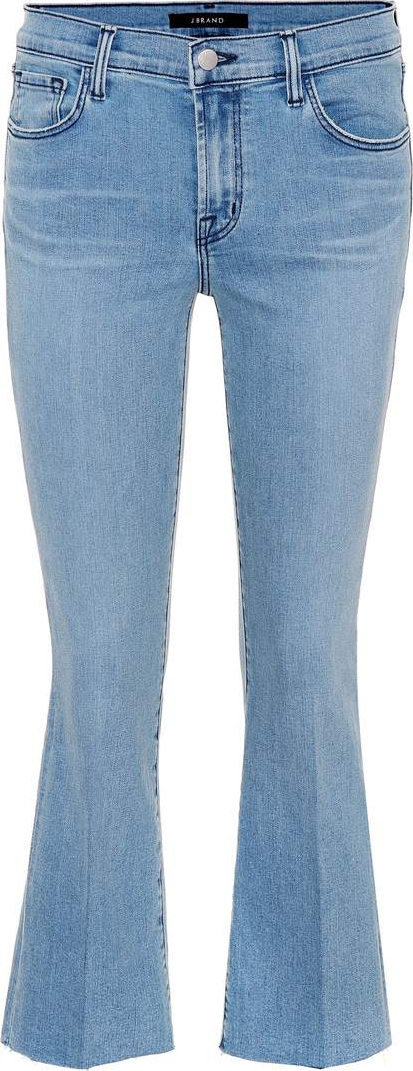 J BRAND Selena mid-rise cropped jeans