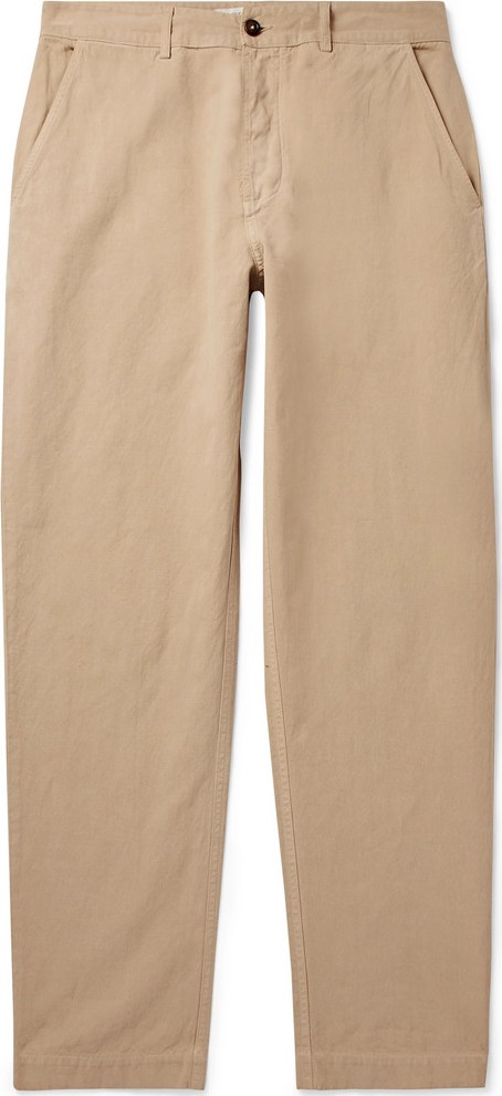 Universal Works Tapered Linen and Cotton-Blend Trousers