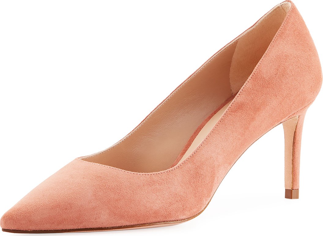 Stuart Weitzman Leigh 70mm Suede Pumps