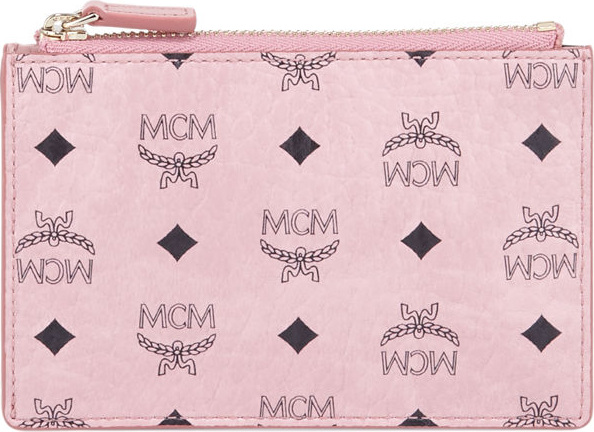 MCM Canvas Logo Mini Key Pouch Bag