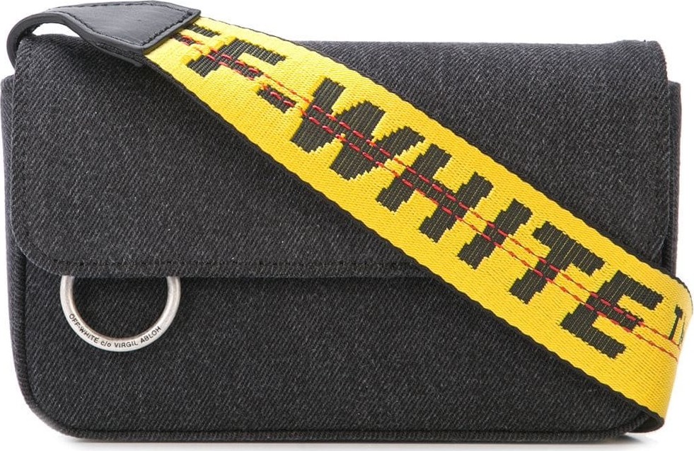 Off White logo strap messenger bag