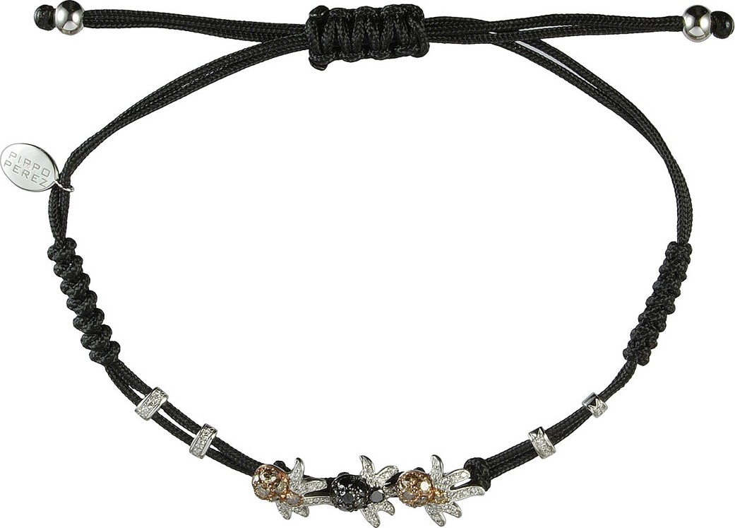 Pippo Perez 18k White Gold Diamond 3-Octopus Bracelet