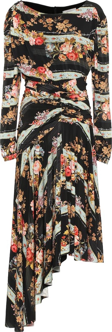 Preen Frankie floral stretch-crêpe dress