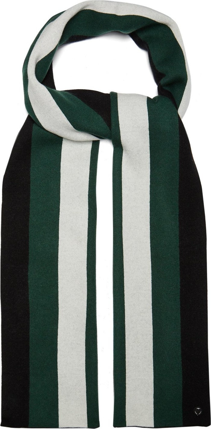 Charlotte Simone Striped wool and cashmere-blend scarf