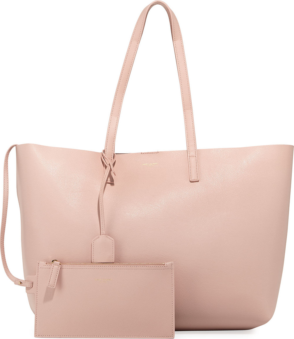 Saint Laurent Large East-West Leather Shopper Bag