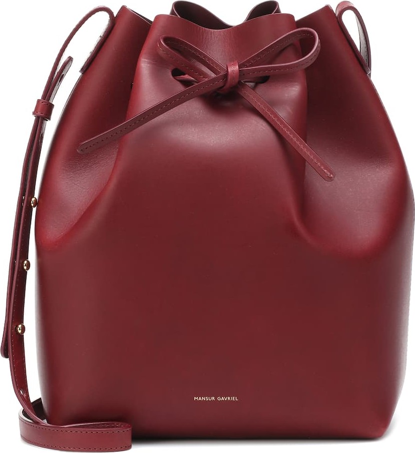 Mansur Gavriel Leather bucket bag