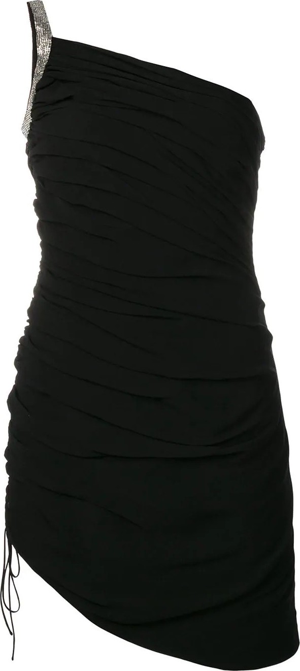Saint Laurent one-shoulder mini dress