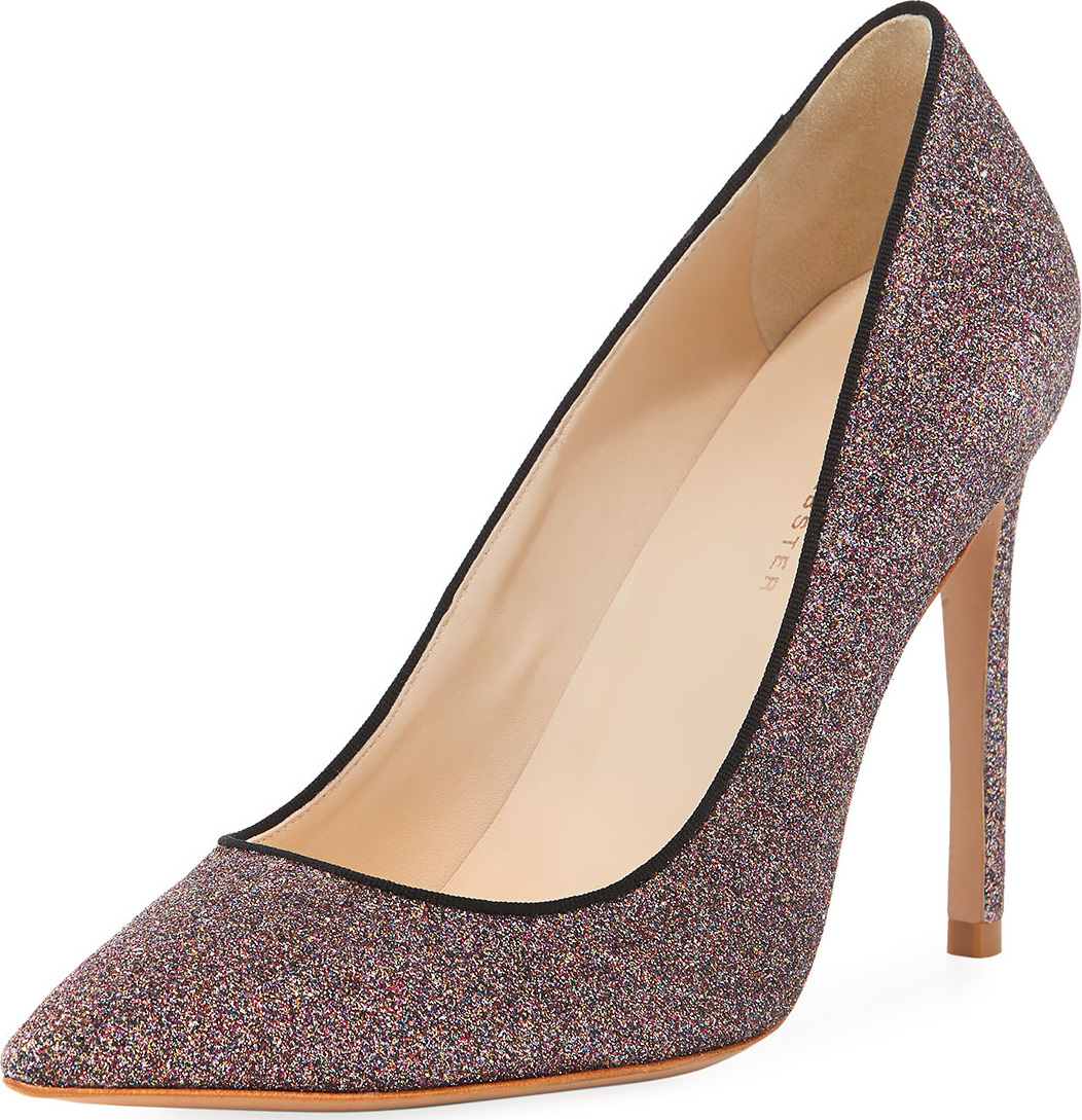 Sophia Webster Rio Fine Glitter High-Heel Pumps