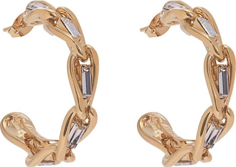 Rosantica Crystal-embellished hoop earrings