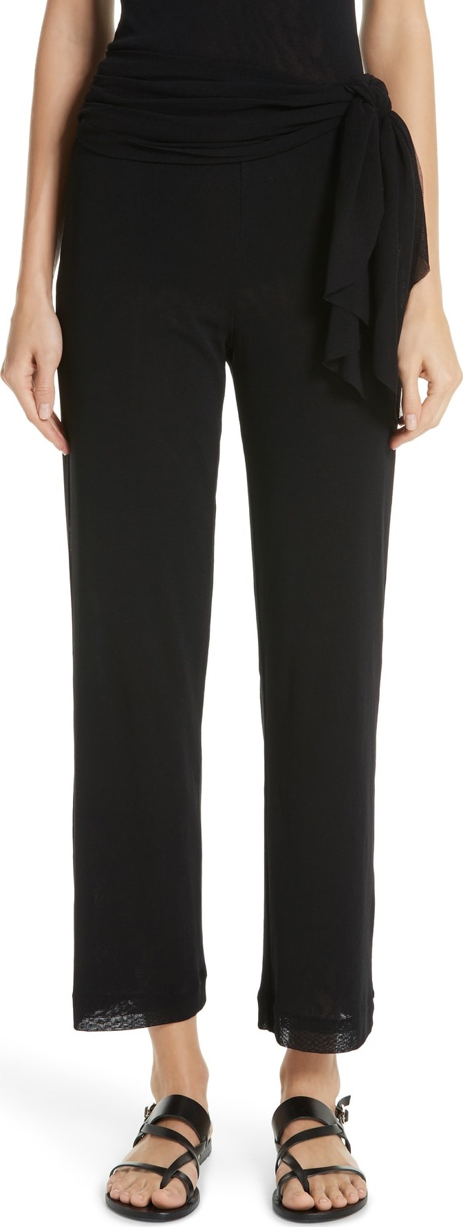 Fuzzi Wrap Waist Crop Pants