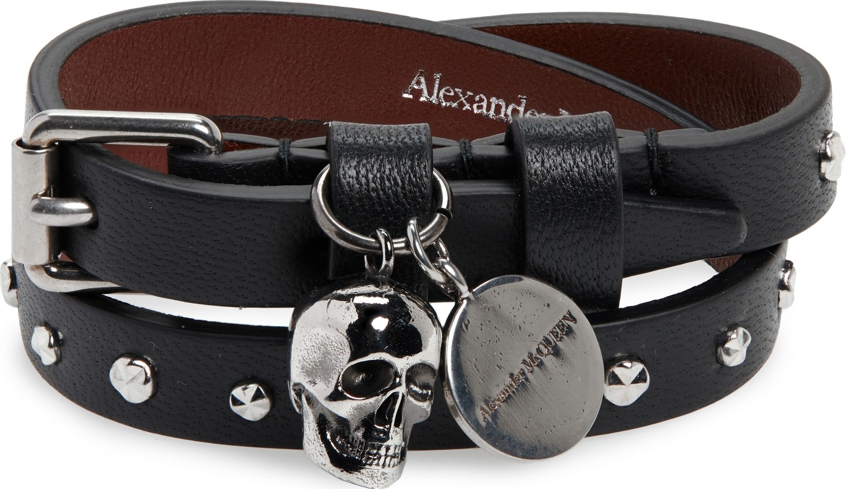 Alexander McQueen Double Wrap Stud Bracelet