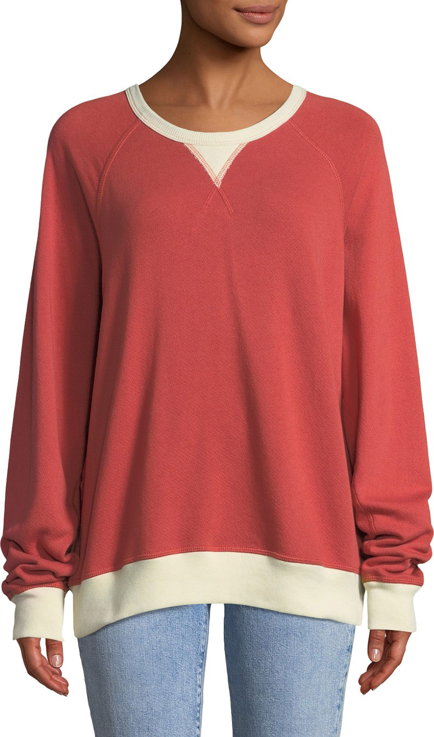 THE GREAT. The Baseball College Pullover Sweatshirt