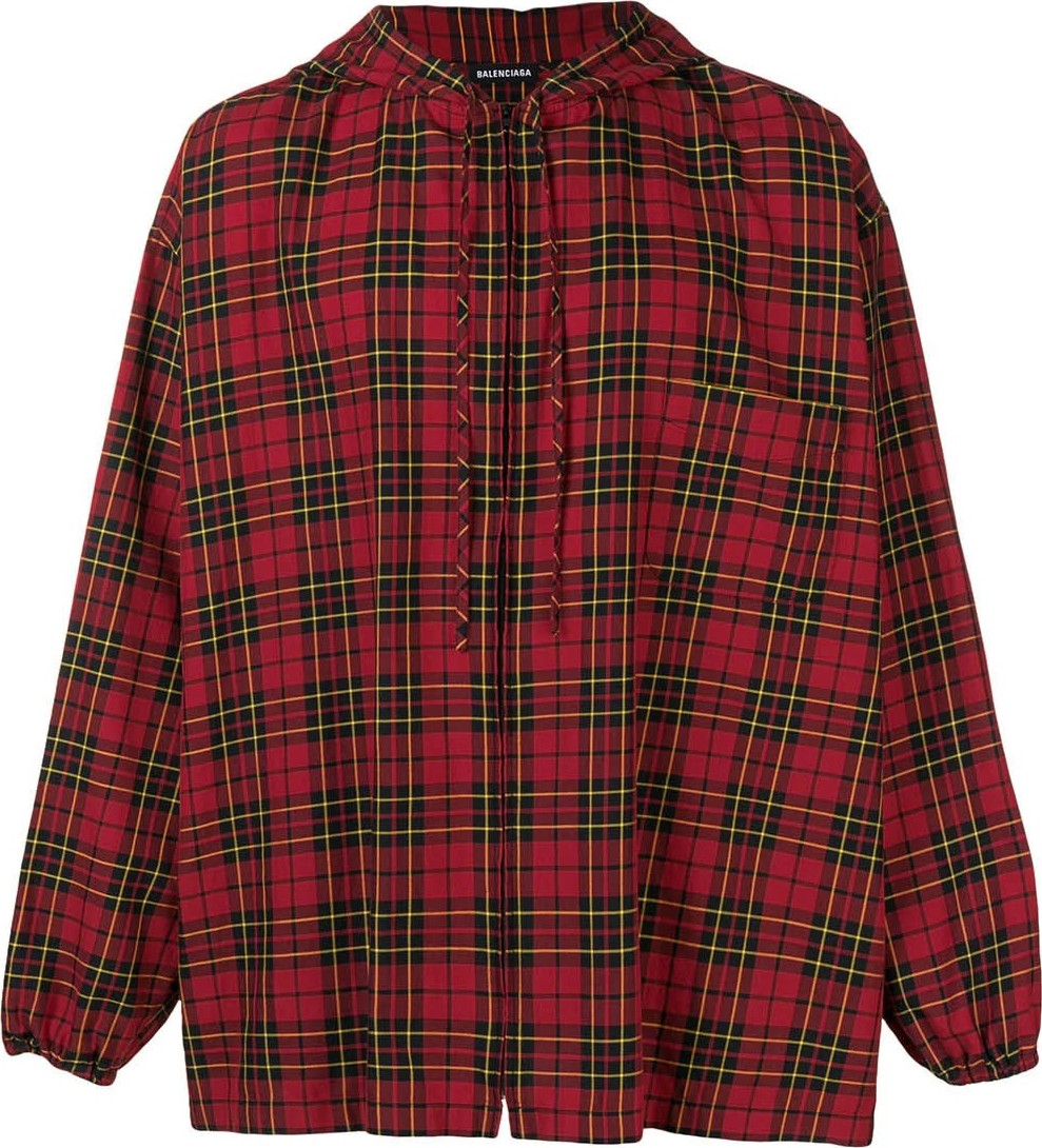 Balenciaga Plaid Hoodie