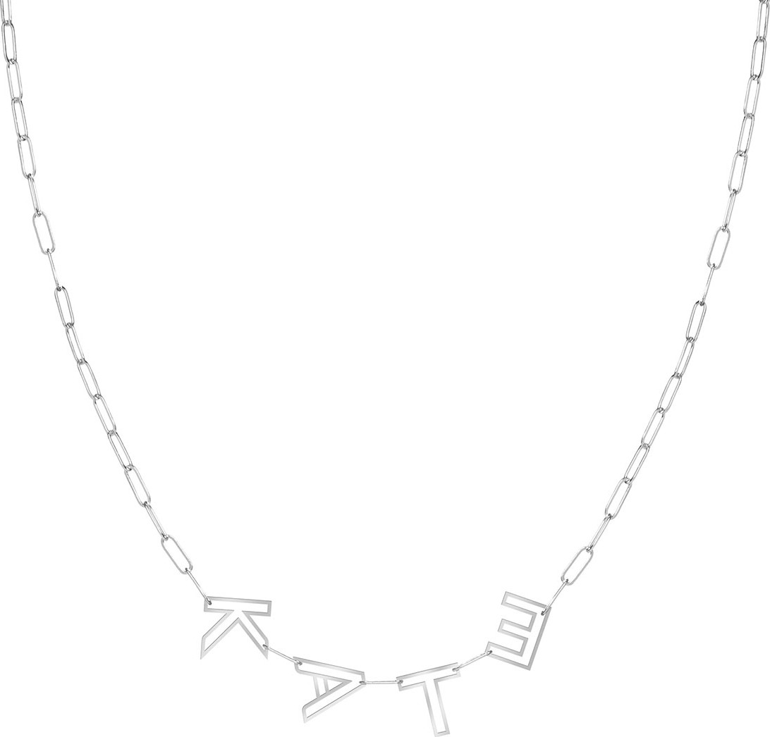 K Kane 14k Gold Chain Letter Necklace, 4 Letters