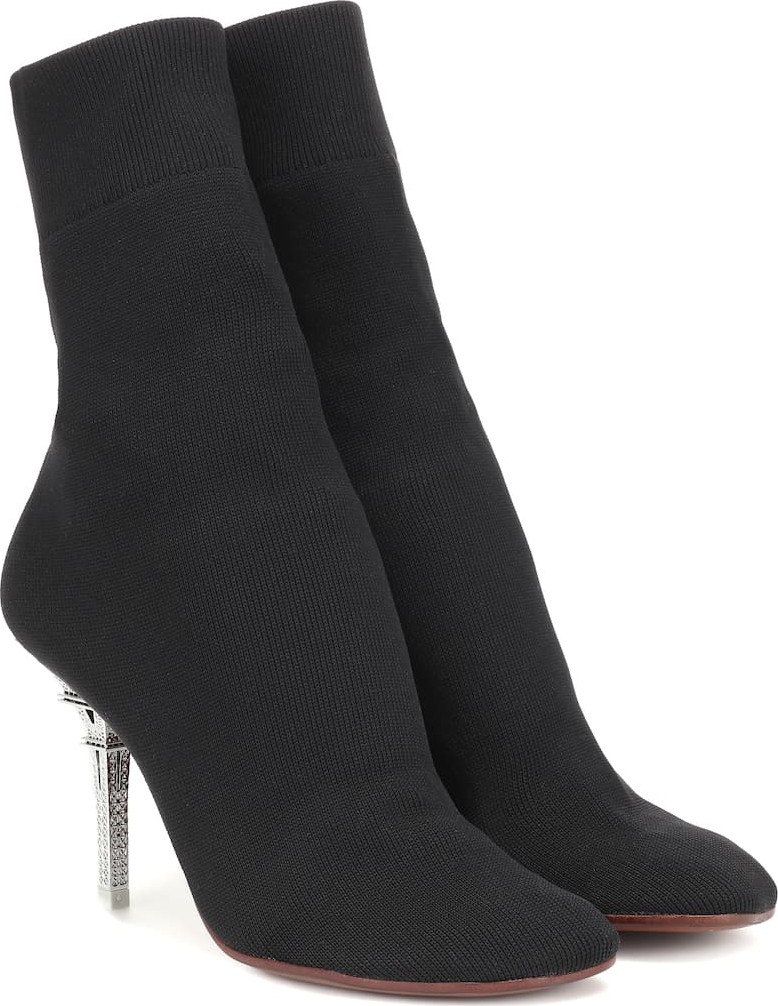 Vetements Eiffel Tower sock ankle boots