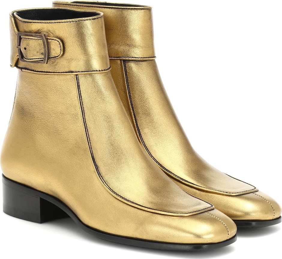 Saint Laurent Miles leather ankle boots