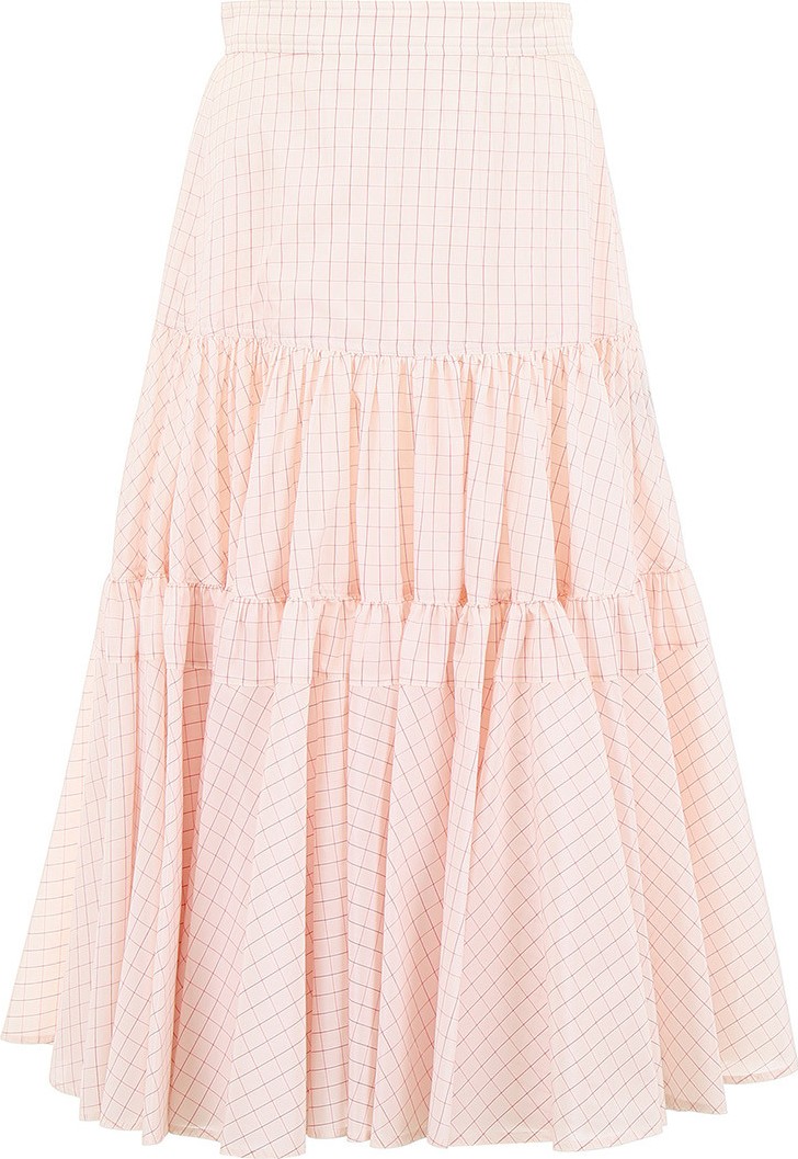 Calvin Klein 205W39NYC midi check skirt
